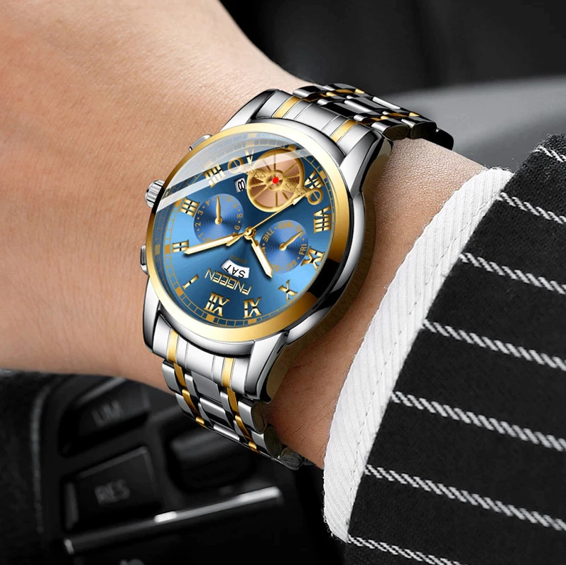 Stainless Steel Waterproof Men's Classic Quartz Watch - Lux Timepieces 