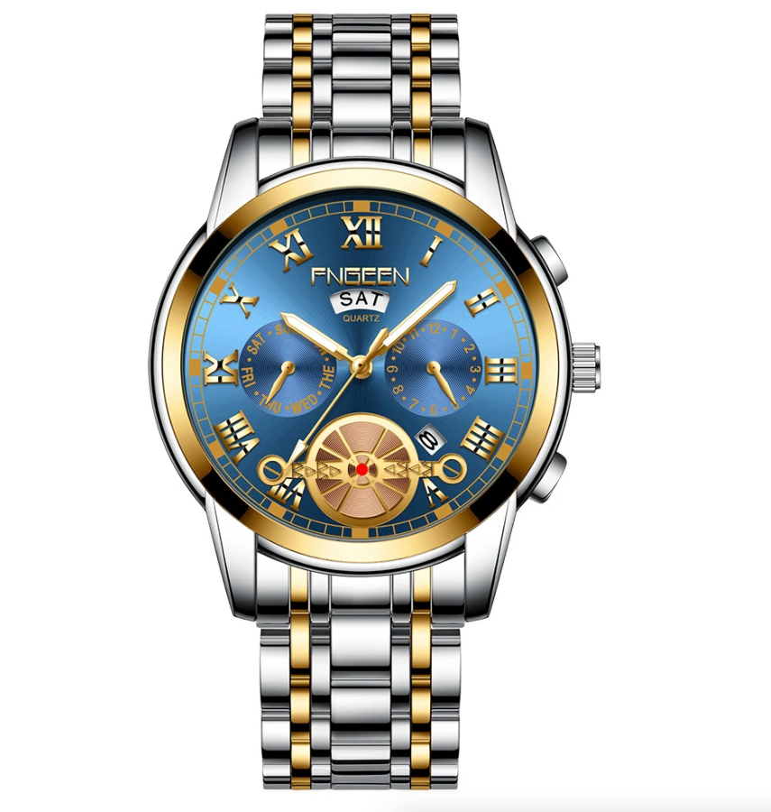 Stainless Steel Waterproof Men's Classic Quartz Watch - Lux Timepieces 